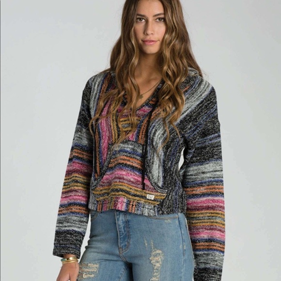 Billabong Sweaters - Billabong Baja Poncho Sweater